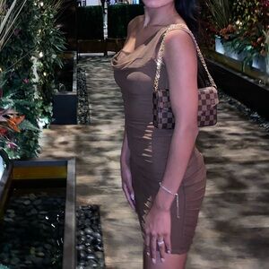 Oh Polly brown dress, size 2